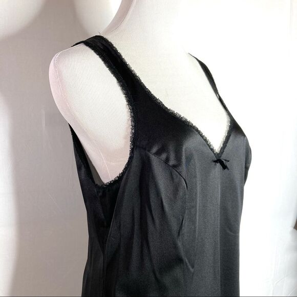 Vintage Lorraine Black Lingerie Top Size Large Made in USA - Picture 7 of 8